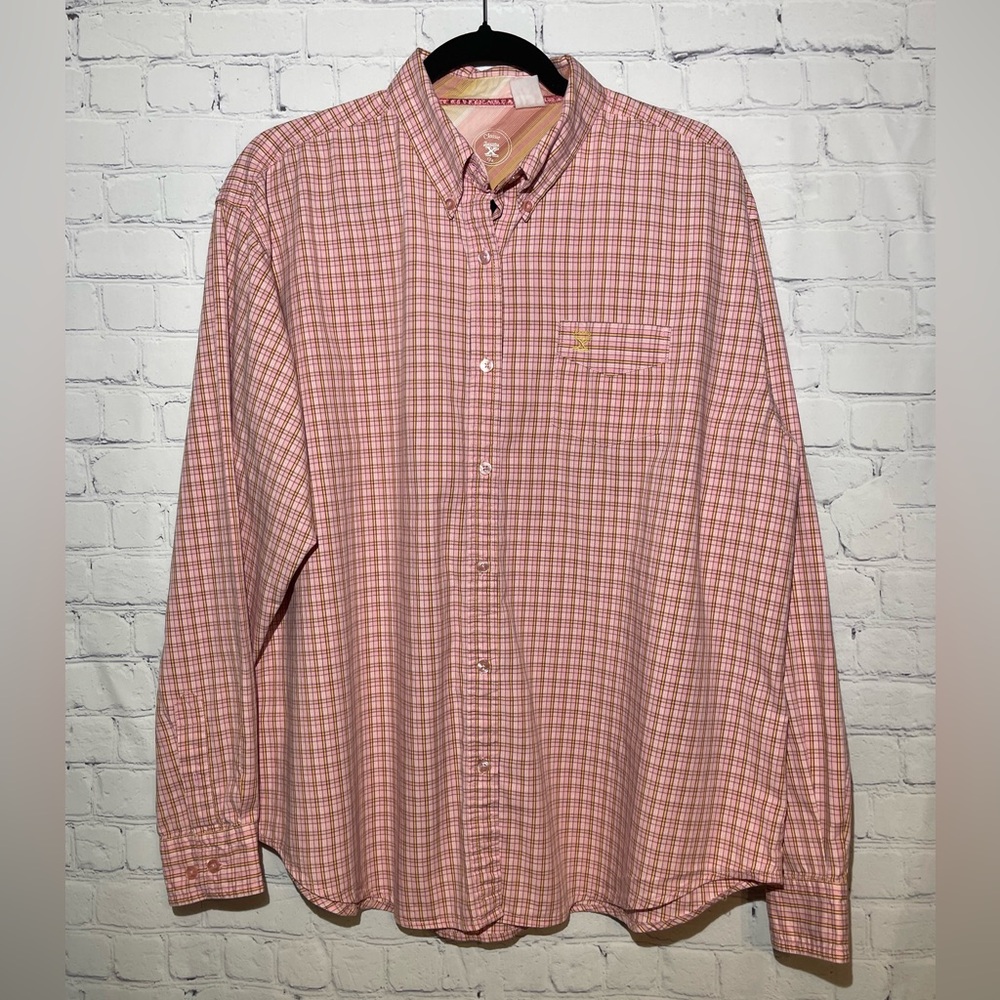 Twenty X Classic Fit size XL pink & yellow plaid